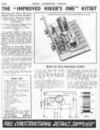 Hiker's Radio Article, 1952
